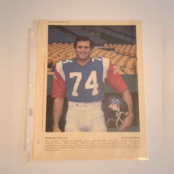 1981 Montreal Alouettes CFL Dimanche Derniere Heure Football Prints - Picture 16 of 16